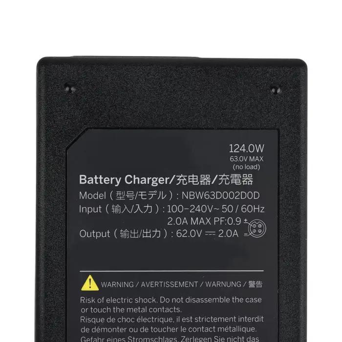 Chargeur rapide 124W 63V pour Ninebot Gokart Mini Pro S Max, véhicule équilibré, Skateboard, accesso