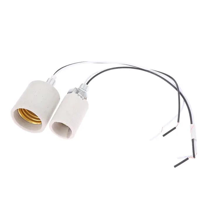 Support de lampe à vis en céramique E14/inda, lumière LED, adaptateur de degré de chaleur, usage dom
