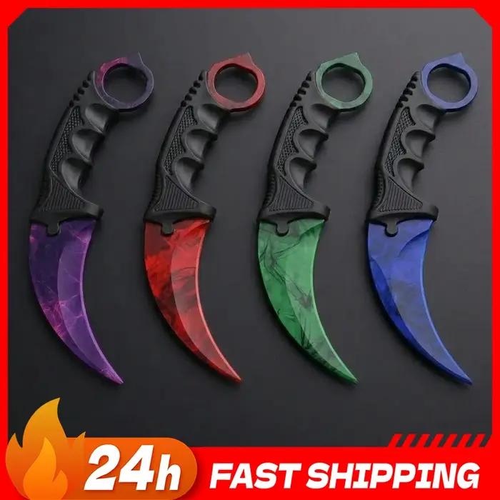 Couteaux à griffes en alliage de 18,8 cm, 4 styles, modèle Karambit Doppler Seiko, accessoires de je