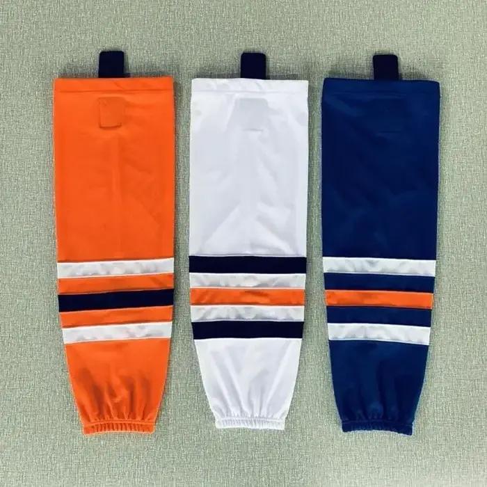 1 paire chaussettes hockey sur glace - 100% polyester - Entraînement et match - Plusieurs couleurs