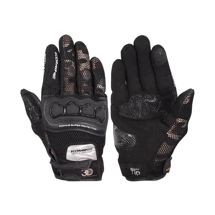 Nouveau marron camouflage Komine GK 215 été 3D maille gants de protection moto Motocross gant de mot