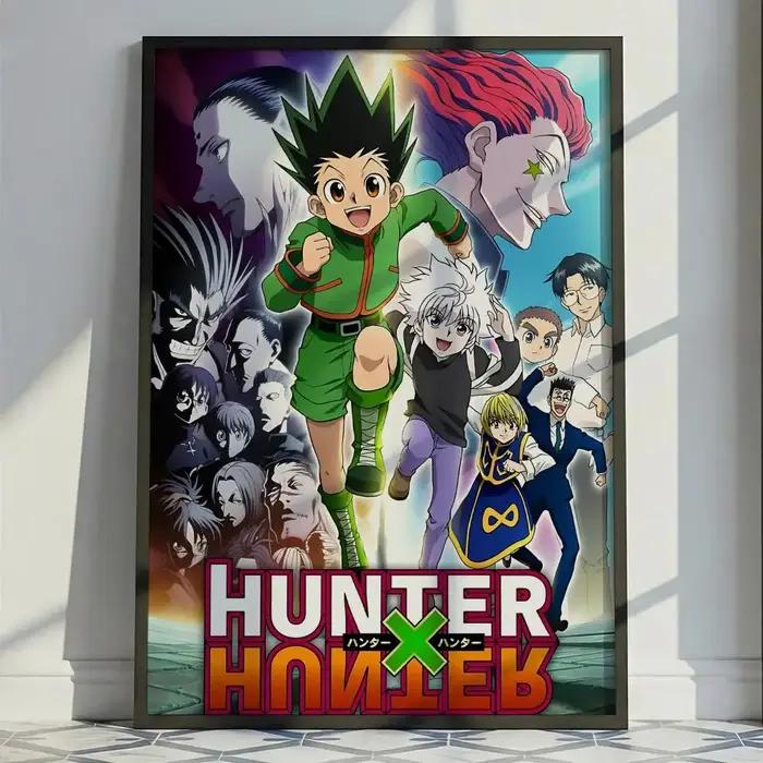 Affiche Fantasy Anime H-Hunter x Hunter Décoration Murale Polyvalente HD Imperméable Auto-Adhésive Occasions Spéciales
