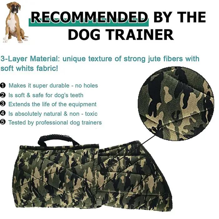 Manches de protection en chanvre pour dressage canin, pour Berger allemand, Manches anti-morsure pour chien, Fournitures de dressage canin