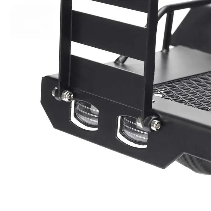 Remorque métallique à double essieu Trx4 Km2 D90 Scx10 Easy Control 1/10 pour voitures d'escalade universelle polyvalente occasions spéciales