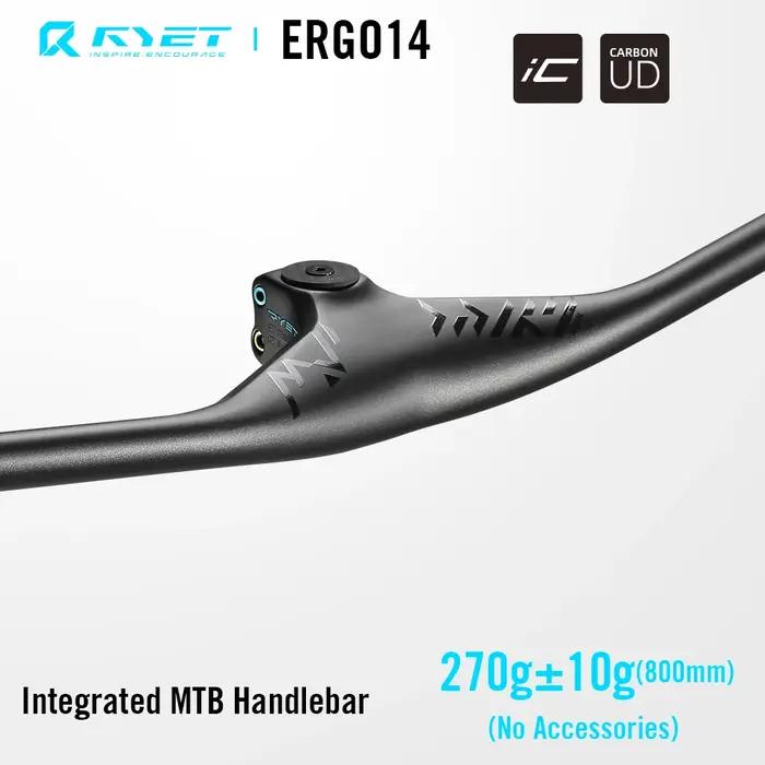 LEXON vélo guidon intégré en Fiber de carbone montée 800mm -7 degrés XC guidon une pièce en forme vt