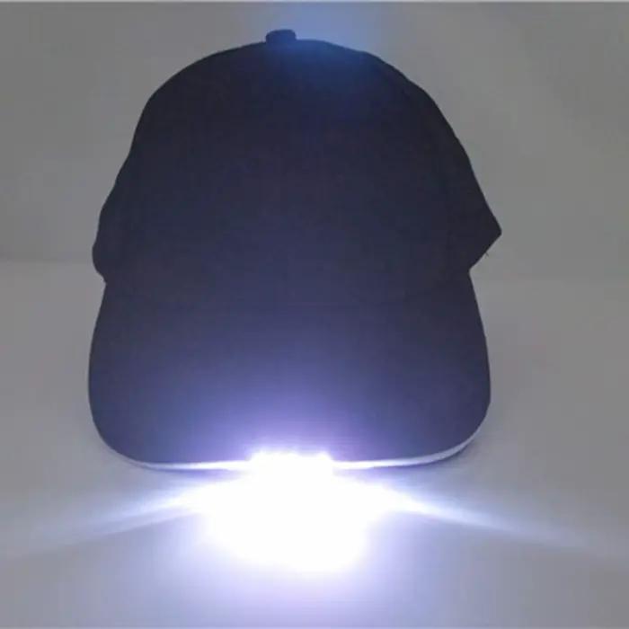 Casquette de chasse avec éclairage LED intégré - 5 lumières puissantes pour vision nocturne