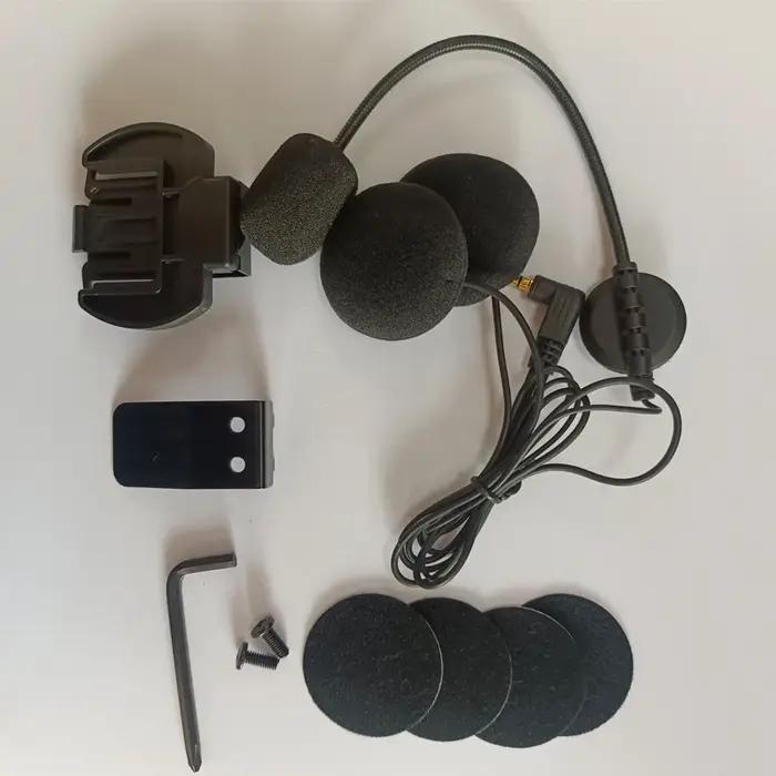 Microphone et haut-parleur 3,5 mm Ejeas V6 Pro V4 avec clip métallique pour casque de moto Vnetphone