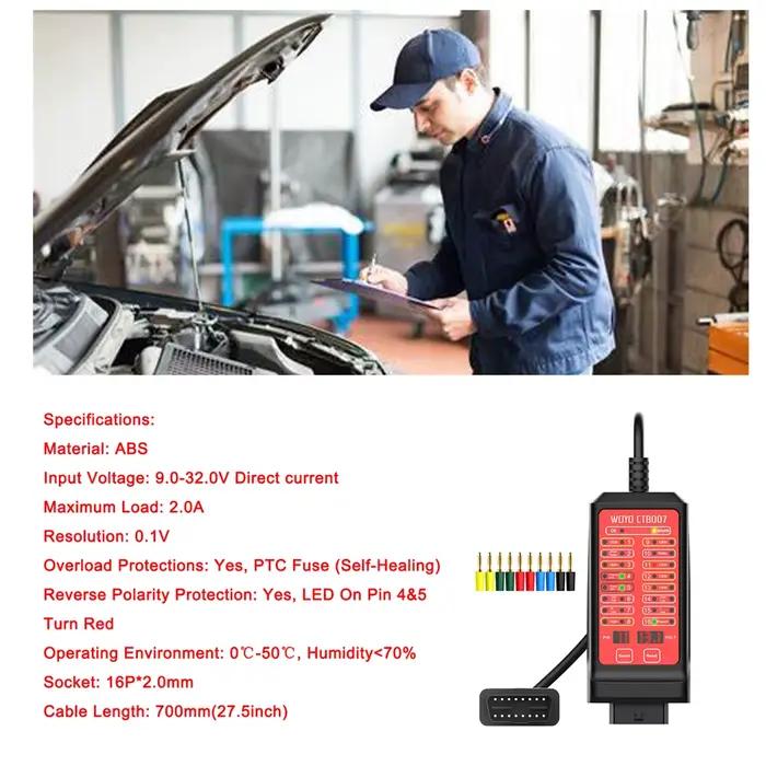 WOYO – testeur de Circuit de Bus CAN 12V 24V, diagnostic embarqué de véhicule, détection de rupture