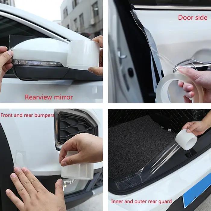 Autocollant Anti-Rayures Transparent pour les Bords des Portes de Voiture, Film de Protection, Nano