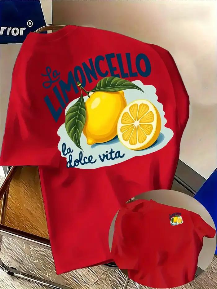 T-shirt homme italien au citron Limoncello La Dolce Vita