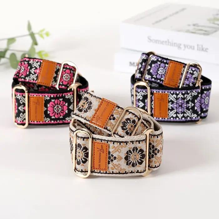Collier de martingale ethnique chinois pour chiens, design unique, confortable et durable pour toutes les races et saisons