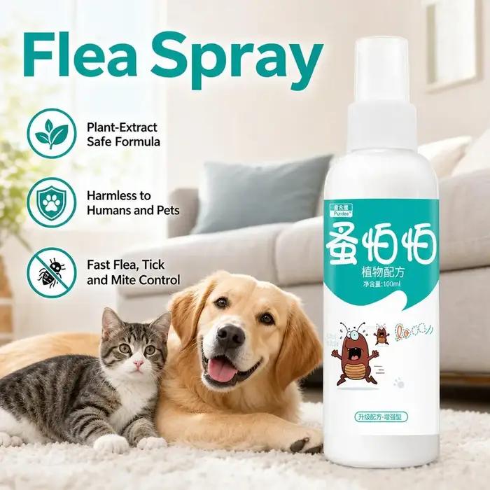 Spray anti-puces et tiques pour chiens et chats