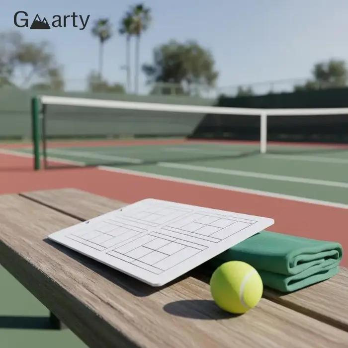 Tableau de stratégie d'entraînement de tennis 35x22CM