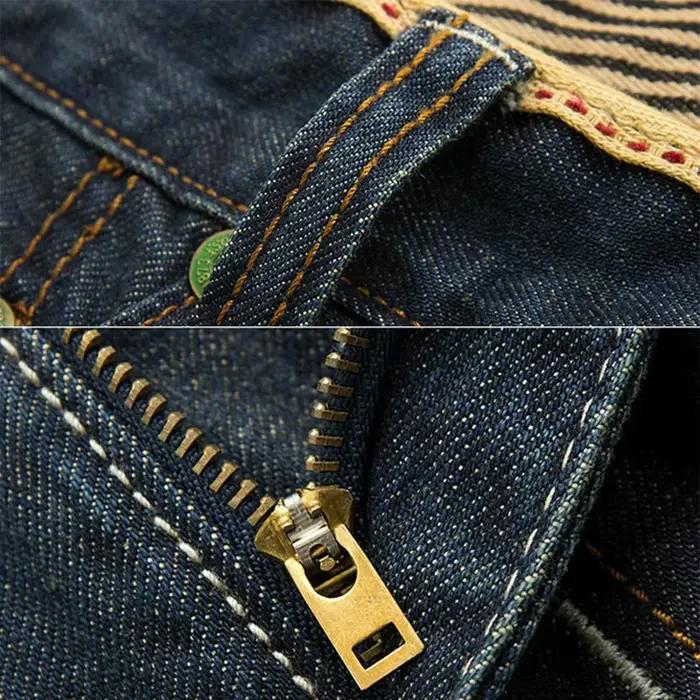 2025 Jeans décontractés hommes d'affaires jean droit pantalon en Denim extensible pantalon coupe aju