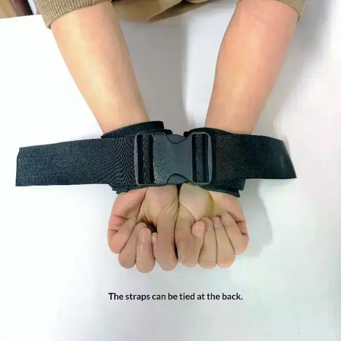1 ensemble de sangles de retenue pour les mains et les pieds, sangles de retenue anti-rayures pour personnes âgées alitées et paralysées