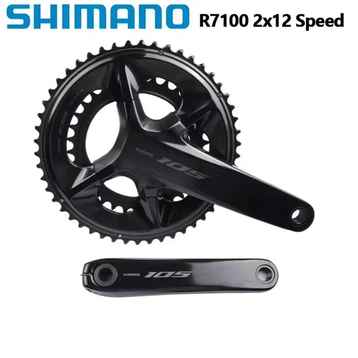 Shimano – pédalier R7100 2x12 vitesses 50-34T 12 s 105mm/165mm/170mm/172.5mm pour vélo de route