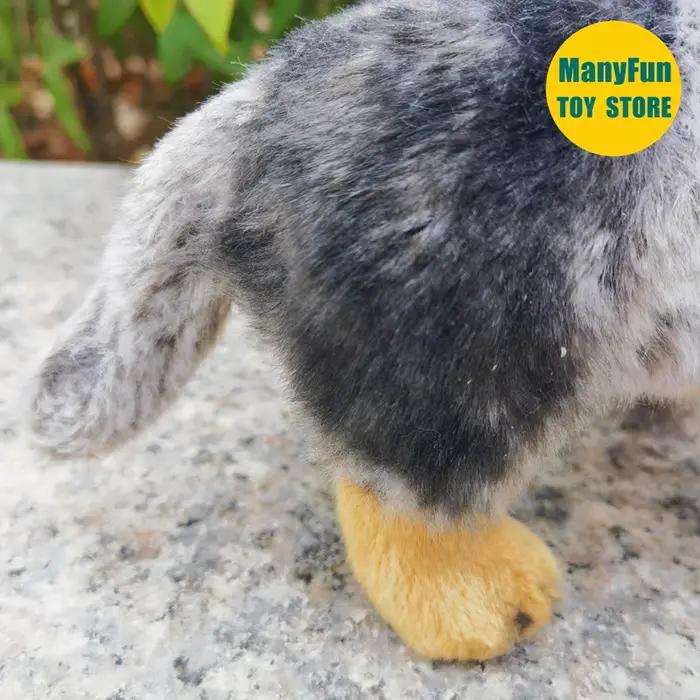 Jouet en peluche chien de bétail australien Queensland Heeler haute fidélité pour collectionneurs et amoureux des films et télévision