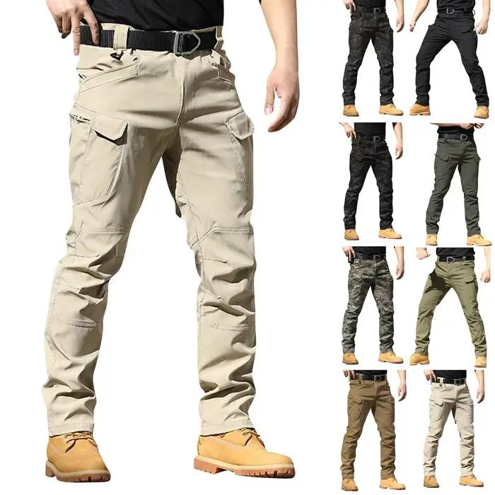 Pantalon cargo classique homme multi-poches pour chasse, randonnée, pêche et activités outdoor