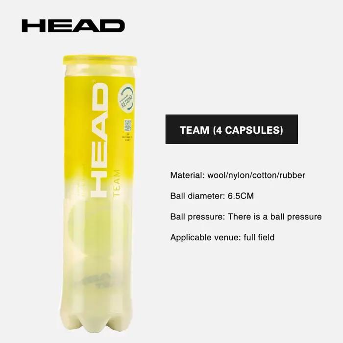 Balle de tennis HEAD Silver professionnelle pour entraînement et matchs, haute élasticité et durabilité, idéale pour les joueurs de tennis amateurs et professionnels, occasions spéciales et cadeau de qualité