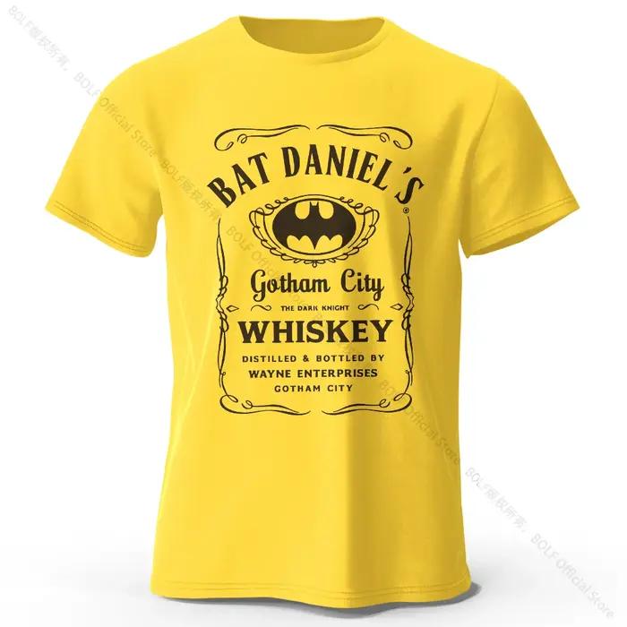 T-shirt Gotham City en coton peigné imprimé avec design urbain et style décontracté pour homme pour diverses occasions sociales et quotidiennes