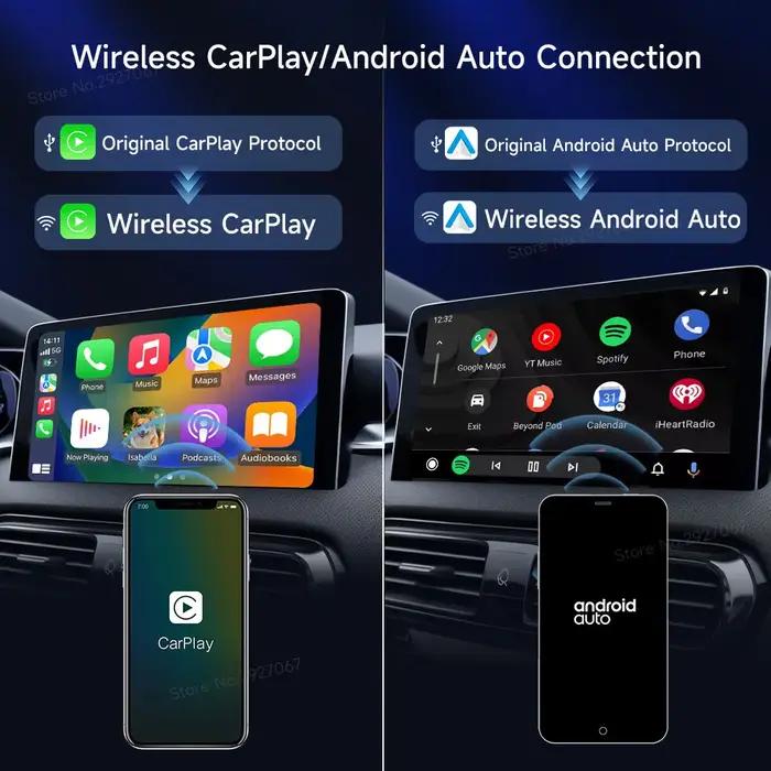 Adaptateur CarPlay sans fil CarlinKit 5.0 4.0 Dongle Android Auto Prise en charge multi-appareils Fi