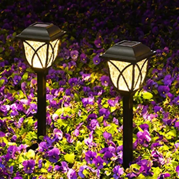 Paquet de 1 à 10 lumières solaires de cour lumières de pelouse lumineuses lumières de voie solaire L