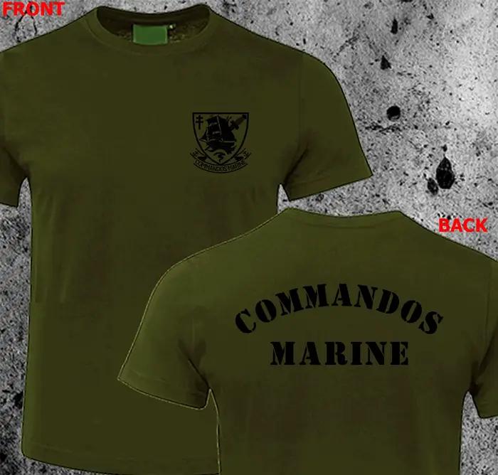 T-shirt marin des commandes de contre-terroristes des forces d'opérations spéciales françaises