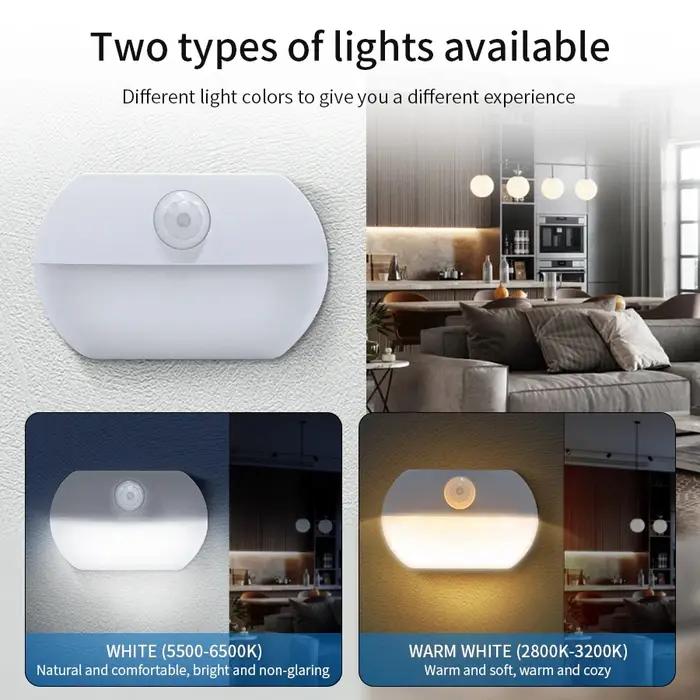 Détection infrarouge humaine LED veilleuse alimenté par batterie capteur de mouvement lampe bâton su