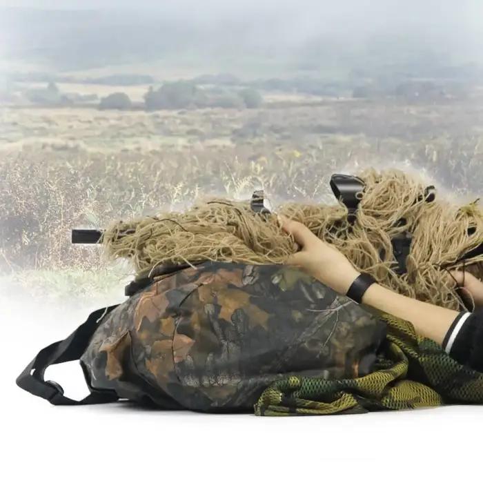 Couverture de fusil Ghillie Jungle Désert Neige Corde d'Enveloppe pour Fusil de Chasse Tactique 3D Camouflage Accessoires de Chasse Occasions Spéciales