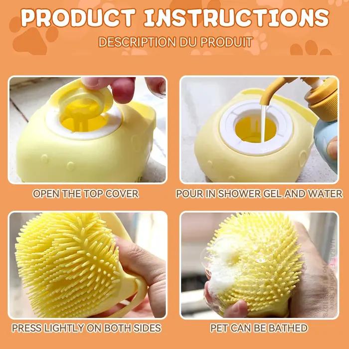 Brosse de bain pour chien