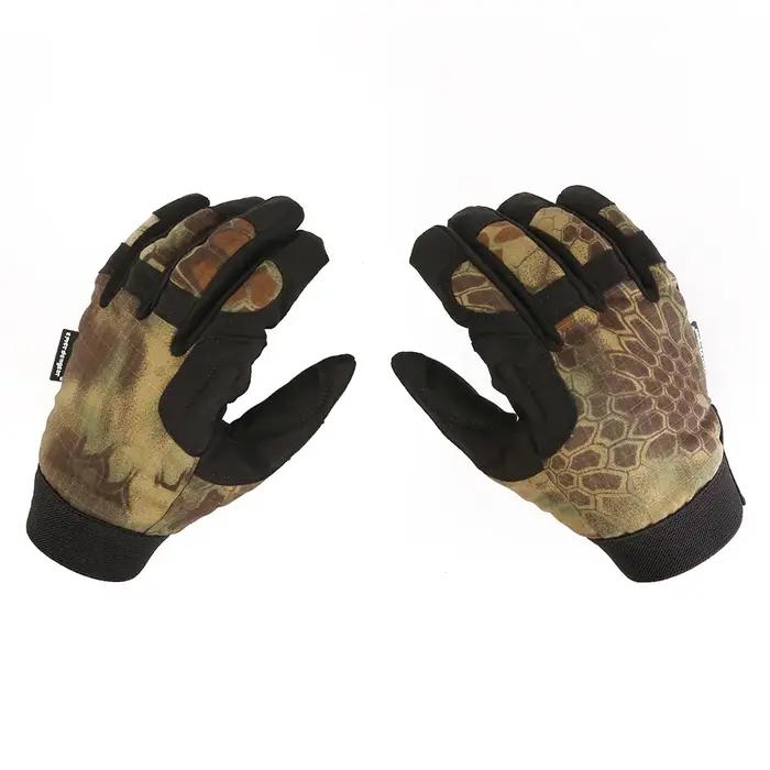 Gants camouflage tactiques légers Emersongear - Protection complète pour chasse, randonnée et airsoft