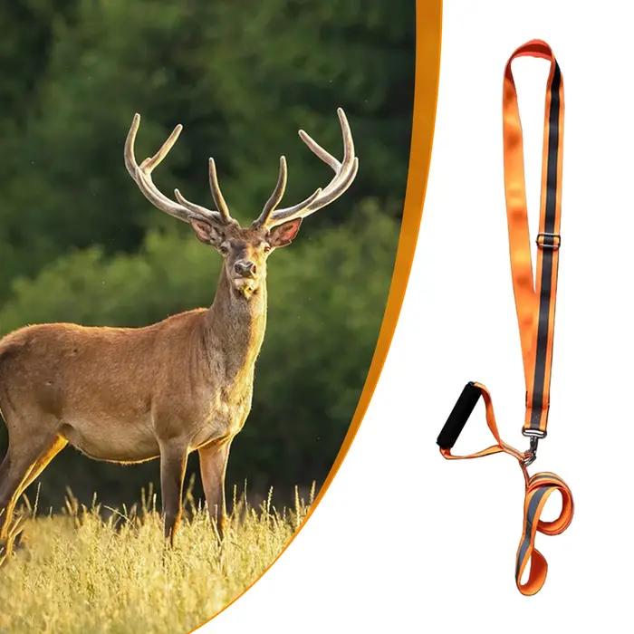 Harnais et sangle traction cerf résistants - Poignée antidérapante - Équipement chasse multifonction