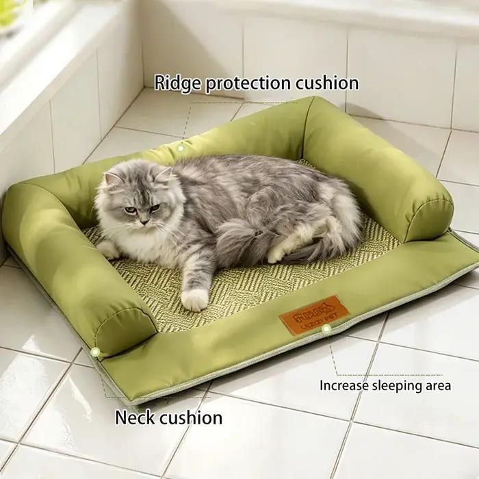 Lit carré quatre saisons pour chien de grande taille