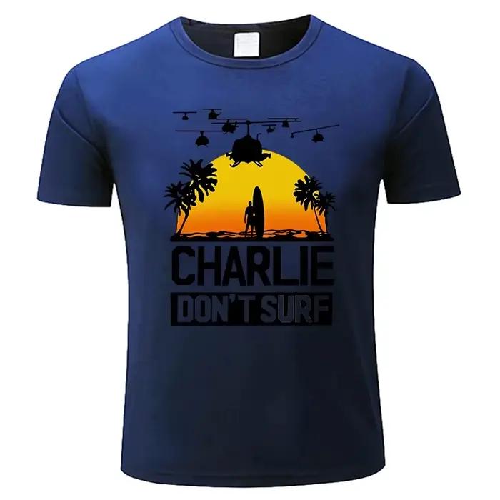 T-shirt Charlie Dont Surf Homme, Film Apocalypse Now, T-shirt Homme, Mode Coton, Chemise Scopique, S