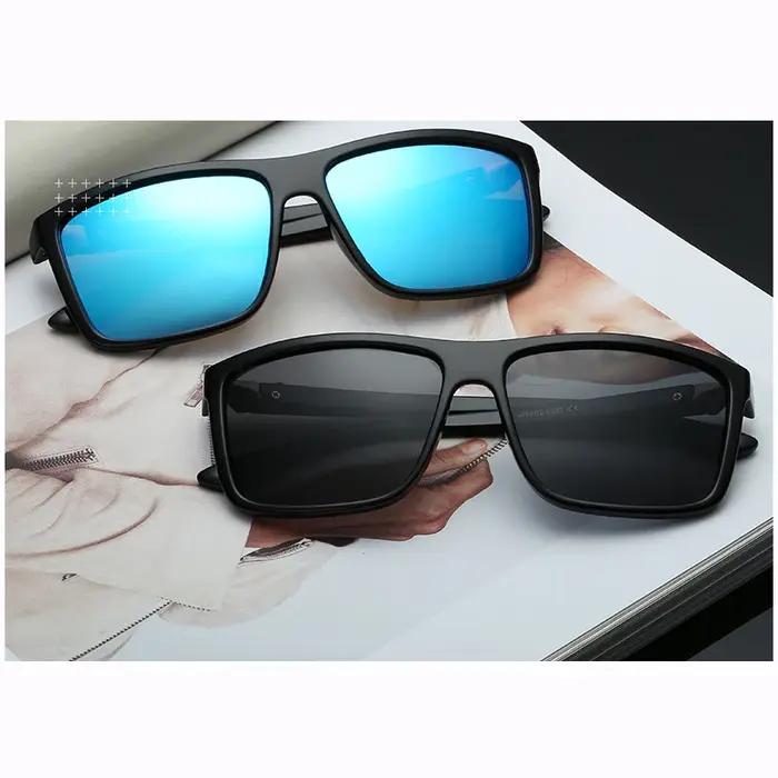 Lunettes de soleil vintage carrées polarisées pour chasse et conduite - style rétro anti-éblouissement