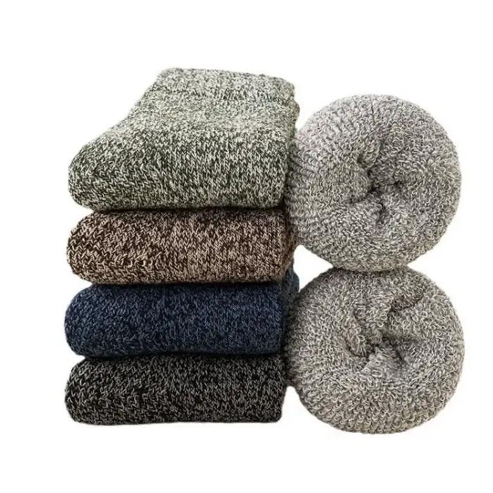 Chaussettes chasse hiver laine mérinos homme - Extra épaisses anti-froid - Lot 3 paires qualité Harajuku