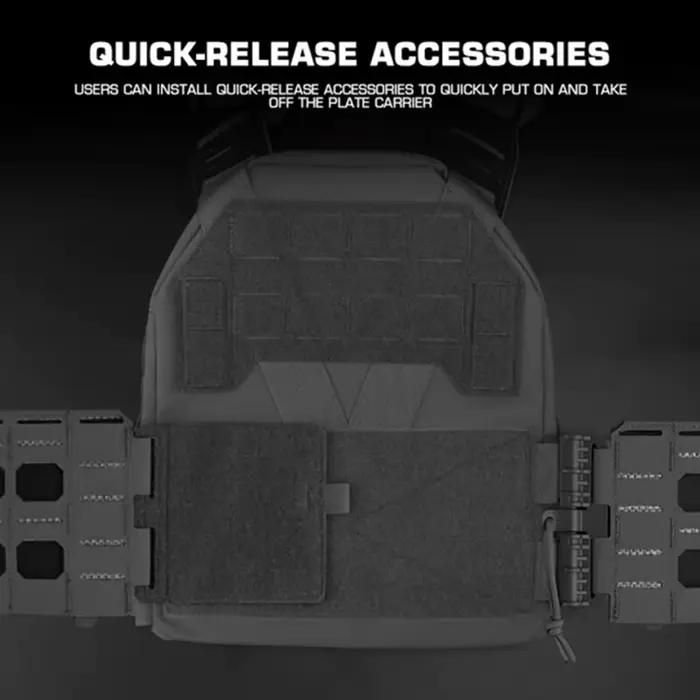 Kit de boucles Quick Release pour gilet tactique chasse - Cummerbund plate carrier MOLLE