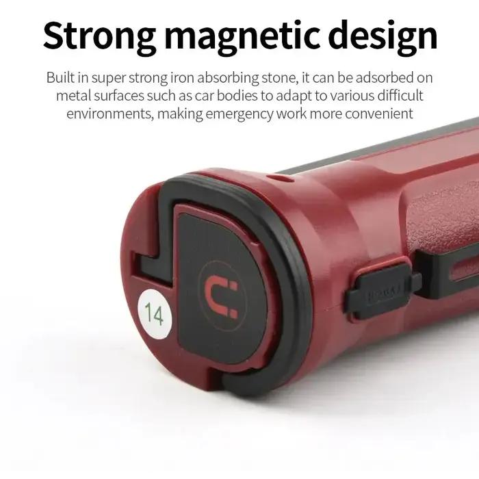 Lampe de Travail COB Pliable à 180 ° Rechargeable par USB, Projecteur de Réparation d'Urgence Portab