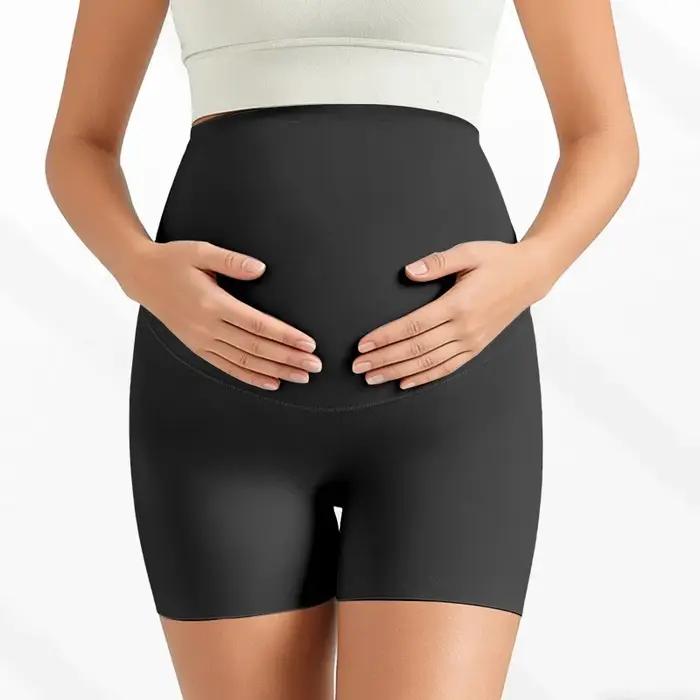 Leggings Sans Couture à Taille Haute ROMPERBO Pour Femmes Enceintes Occasions Spéciales Shorts De Yoga Confortables Respirants