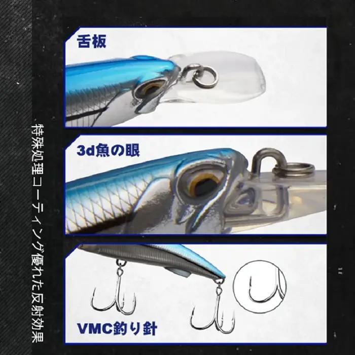 D1 leurres de pêche méné lourd 92mm/49g 110mm/60g coulant Laser artificiel dur Wobblers appâts pour