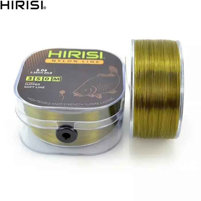 Hirisi 350m ligne de pêche Super forte japon Monofilament Nylon carpe ligne de pêche accessoires de