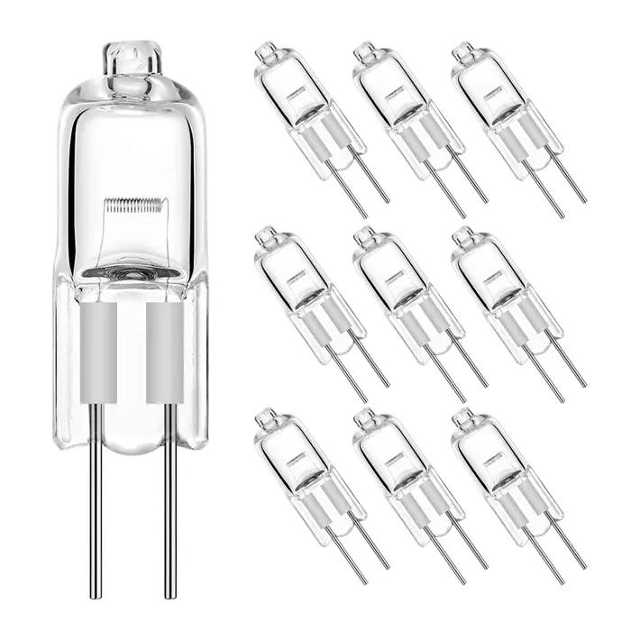 Ampoule halogène G4, lampe en cristal, blanc chaud, perles, 5W, 10W, 20W, 35W, 50W, 12V, 10 pièces