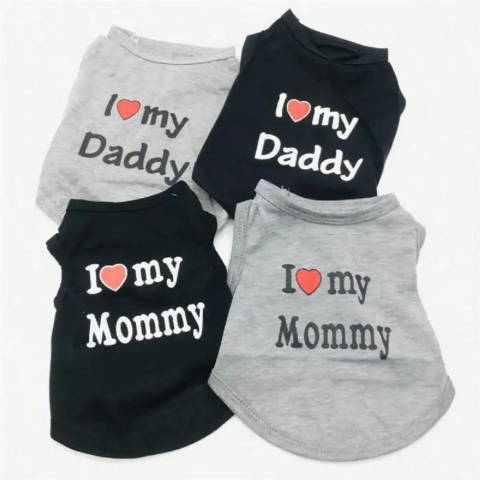 Gilet pour chien, T-shirt pour chiot "I Love My Daddy"