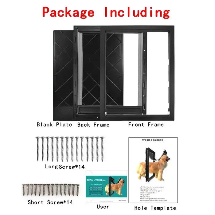 Grande porte pour gros chien pour portes en bois