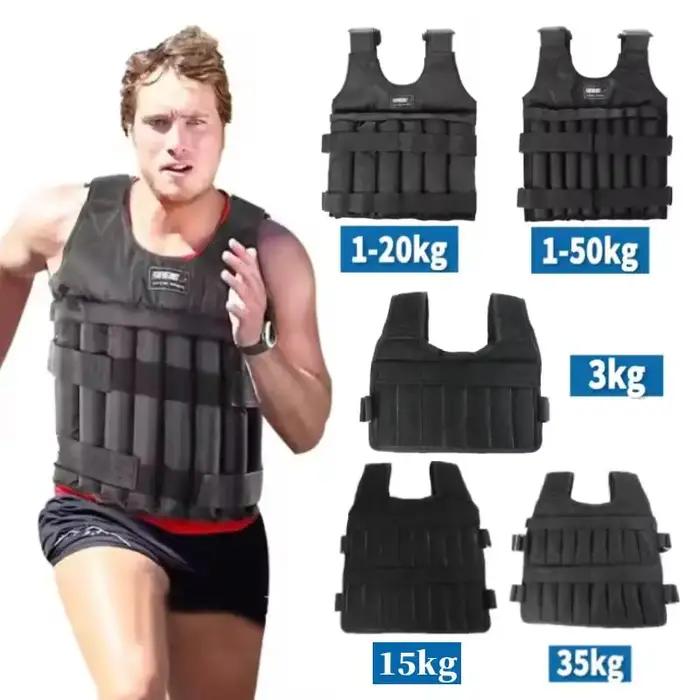 Combinaison d'entraînement de poids réglable veste de course avec sacs de poids pour athlètes endurance jogging fitness matériel d'entraînement sportif