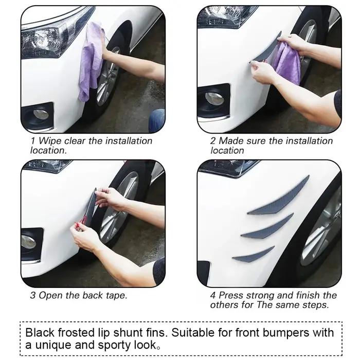 Offre spéciale 6 pièces/ensemble décoration diffuseur séparateur aileron corps Spoiler Canard Valenc