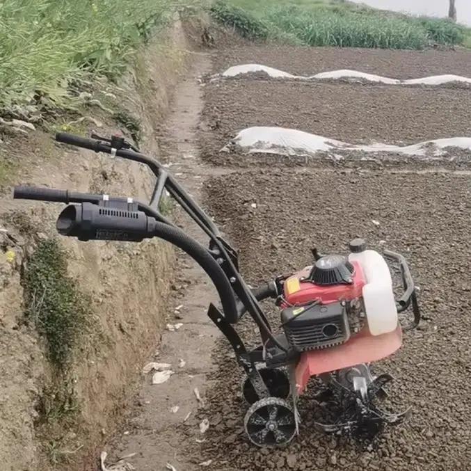 Tracteur à pied multifonctionnel 8 chevaux pour ameublissement, trenchage, désherbage, fertilisation et retournement du sol pour fermes et grands jardins