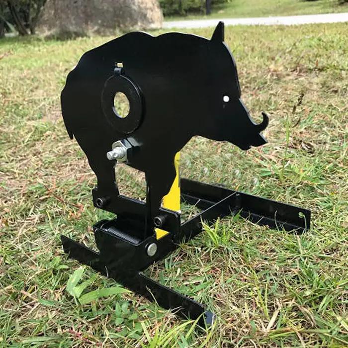 Cible de terrain de sanglier pour pistolet à air comprimé avec 4 anneaux Bullseyes ou également pour le tir au Paintball Airsoft