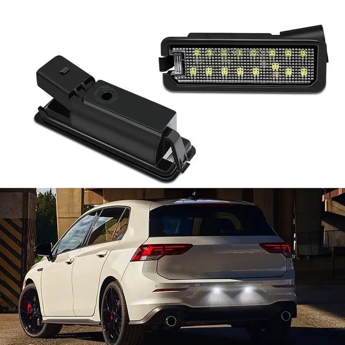 Pour VW GTi Golf 4 5 6 7 MK4 MK5 MK6 MK7 Passat B7 CC EOS Scirocco Beetle 2 pièces LED feux de plaque d'immatriculation avec Canbus