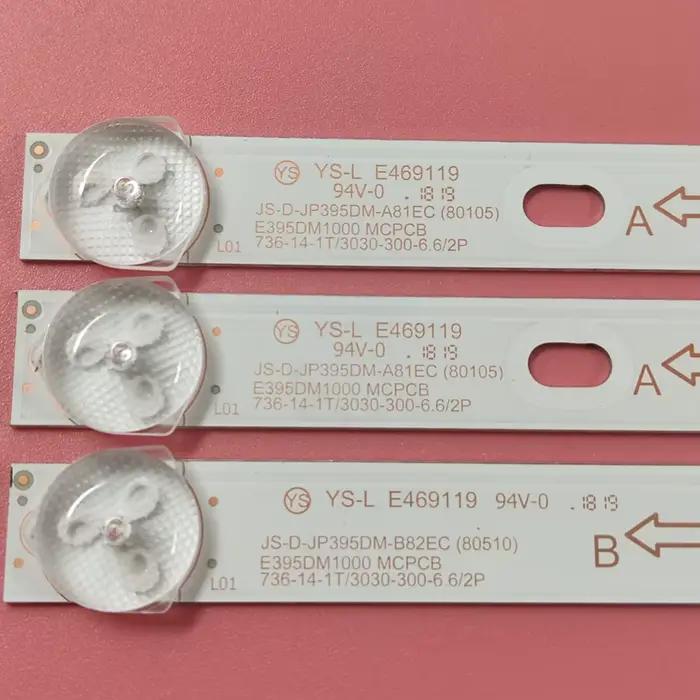 Bande de rétro-éclairage LED pour D40-M30 40BF400 JS-D-JP395DM-A81EC JS-D-JP395DM-B82EC (80105) E395